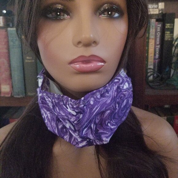 Adult Face Masks - Grape Swirl - Filter Pocket - Roomy - Breathable - Picture 3 of 7